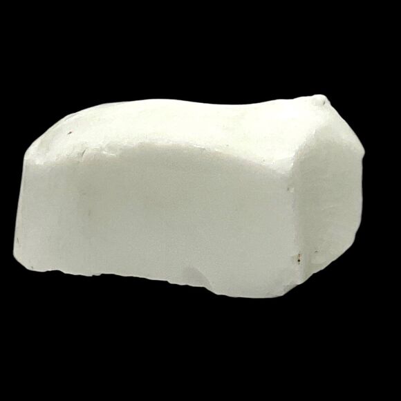 Cobalt Tipped White Art Glass Cullet Glowing Manganese Slag Glass #5GX4 - Picture 6 of 7